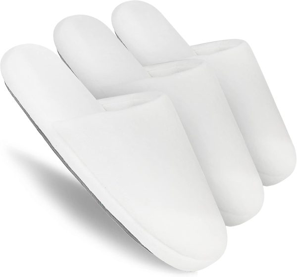 Luxury Spa Slippers – Cotton Memory Foam, Non-slip, Washable