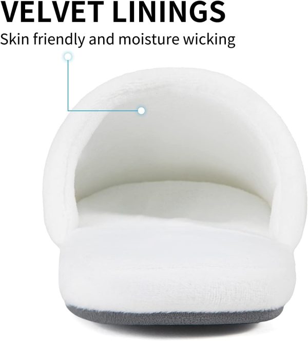 Luxury Spa Slippers – Cotton Memory Foam, Non-slip, Washable