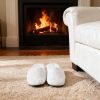 6 Pairs Ultra-Soft Hotel Slippers, Non-Slip Washable Guest Slippers, Individually Wrapped Cotton SPA Slippers