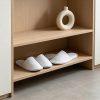 6 Pairs Disposable Guest Slippers, White, Individually Wrapped