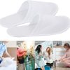 24 Pairs Disposable Spa Slippers, White, Closed Toe