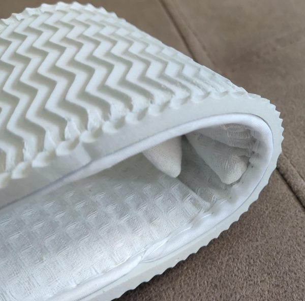 White Waffle Spa Slippers for Men & Women – 4 Pairs, Non-Disposable