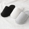 3-Pack Cotton Terry Closed-Toe Slippers for Women – Washable, Foldable for Travel & Guests