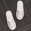 White Waffle Spa Slippers for Men & Women – 4 Pairs, Non-Disposable