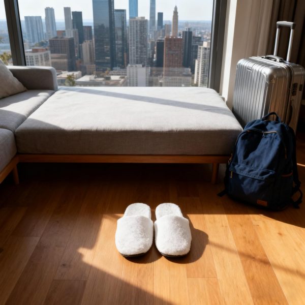 6 Pairs Ultra-Soft Hotel Slippers, Non-Slip Washable Guest Slippers, Individually Wrapped Cotton SPA Slippers