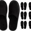 Washable Indoor Spa Slippers 6–12 Pairs – Unisex, Non-Slip, Closed Toe