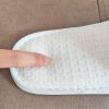White Waffle Spa Slippers for Men & Women – 4 Pairs, Non-Disposable