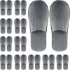 16 Pairs Individually Wrapped Disposable Travel Slippers for Guests